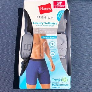 Hanes Men’s Tagless Boxer Briefs 3/pk. Sz S